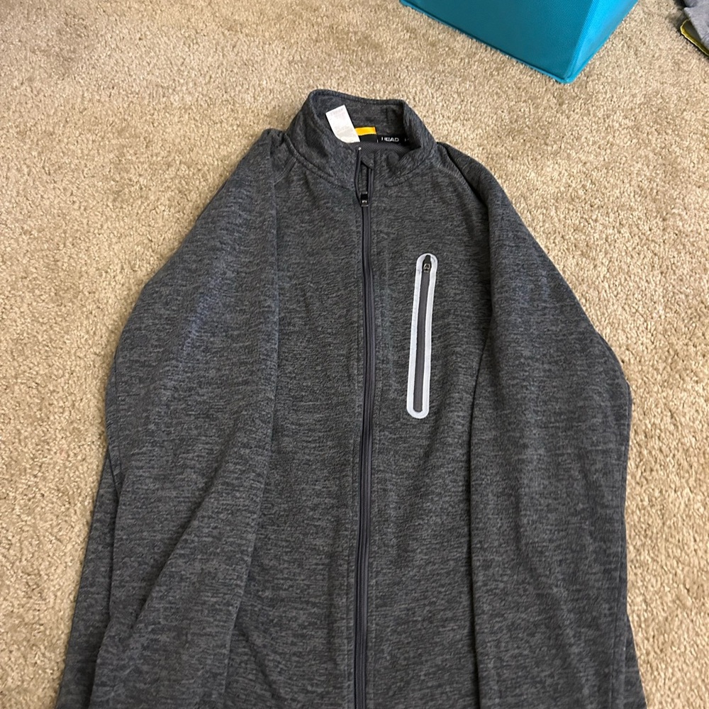Gray Full-Zip Jacket